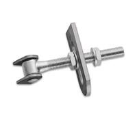 SOTECH Charnière de portail réglable M18 x 185 mm avec sangles à souder | ferrure de portail, charnière de portail en acier, charnière de portail en acier