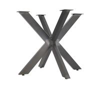 SOTECH Châssis de table SPIDER/Pieds de table en acier lourd à l'aspect vintage/Montage facile/Patins de table pour les projets de bricolage Tables à manger 710 x 850 x 850 mm