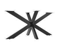 SOTECH Châssis de Table Spider/Pieds de Table Lourds en Acier Noir/Montage Facile/Patins de Table pour projets DIY Tables de Salle à Manger 710 x 1500 x 780 mm