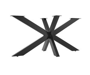 SOTECH Châssis de Table Spider/Pieds de Table Lourds en Acier Noir/Montage Facile/Patins de Table pour projets DIY Tables de Salle à Manger 710 x 1500 x 780 mm