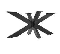 SOTECH Châssis de table SPIDER / Pieds de table lourds en acier noir / Montage facile / Tables de salle à manger 430 x 980 x 580 mm