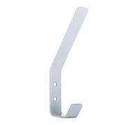 SOTECH Cintre Loxten 142 x 20 x 45 mm blanc Acier inoxydable Crochet mural avec épaisseur de matériau de 3 mm Cintre avec bords arrondis
