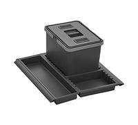 SOTECH Collecteur de déchets Draw 12L Poubelle avec couvercle Système de tri pour Tiroir de Largeur 50 cm