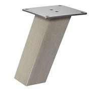 SOTECH Console de bar OLBIA 50 x 50 x 170 mm inclinée aspect inox Comptoir de cuisine Support de comptoir