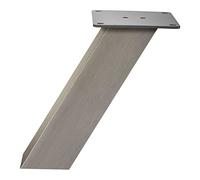 SOTECH Console de bar OLBIA 50 x 50 x 220 mm inclinée aspect inox Comptoir de cuisine Pied de comptoir Console Pied de support