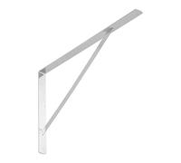 SOTECH Console d'étagère (600 x 375 x 40 mm, galvanisé, revêtement par poudre) Console de vestiaire avec entretoise pour la stabilisation