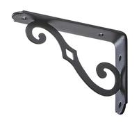 SOTECH Console d'étagère RK17 125 x 90 mm noir Equerre d'étagère Support d'étagère Taquet d'étagère