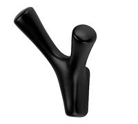 SOTECH Crochet de vestiaire BICORNO Hauteur : 82 x Largeur : 71 mm noir mat Crochet à vêtements moderne en zinc moulé sous pression