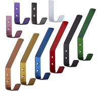 SOTECH Crochet mural en acier inoxydable véritable 60 x 20 x 45 mm Blanc Épaisseur 3 mm Bords arrondis