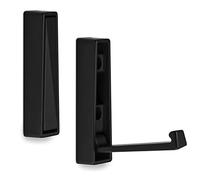 SOTECH Crochet Pliant Monté en Saillie BARI 80 x 20 x 15 mm noir Patère pliante Crochet Mural Crochet Pliant Posé