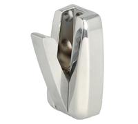 SOTECH Crochet pliant pour montage HIPPO chrome poli avec ressort Crochet de garde-robe en métal, design peu encombrant idéal pour les espaces réduits