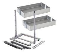 SOTECH DISPENSA Junior III Tiroir Coulissant Gris argenté pour Largeur de Corps 300 mm avec étagères Arena Pure