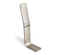 SOTECH Dossier de Support Tab Acier INOX brossé Profil 60 x 8 mm Hauteur: 323,5 Profondeur: 123 mm Dossier Dossier de Support pour banquettes et Lits de