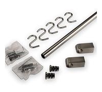 SOTECH Ensemble de Garde-Corps de Cuisine Finition INOX 900 mm | diamètre tube 16 mm
