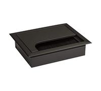 SOTECH Entrée de câble CAVO 100 x 80 mm carrée en entrée de câble | en aluminium anodisé noir