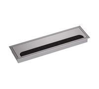SOTECH Entrée de câble CAVO 280 x 80 mm carrée en Aluminium anodisé Argent | entrée de câble