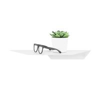 SOTECH Étagère Murale Hover-II 350 x 130 x 40 mm Blanche Mural Salon | Tablette avec kit de fixation pour salle de bains, cuisine ou