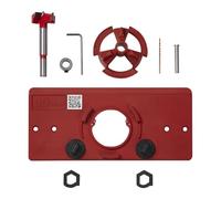 SOTECH Gabarit de perçage BSK-35-T45/52 pour montage de charnières | à boîtier, y compris mèche Forstner Ø 35 mm pour charnières à boîtier avec distance de perçage de 45 et 52 mm