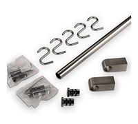 SOTECH garde-corps de cuisine set de garde-corps 1200 mm chromé | diamètre tube 16 mm