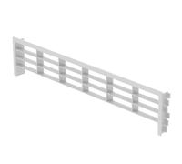 SOTECH Grille d'aération pour plinthes 396 x 83 mm blanc (dimension | d'entrée 384 x 75 mm) Grille d'aération adaptée à une épaisseur de bandeau de 13, 16 et 19 mm
