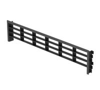 SOTECH Grille d'aération pour plinthes 396 x 83 mm noir (dimension d'entrée 384 x 75 mm) Grille à fentes adaptée à une épaisseur de panneau de 13, 16 et 19 mm