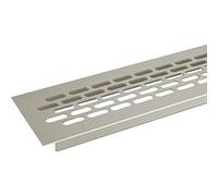 SOTECH Grille d'aération tôle perforée 484 x 60 mm aspect inox grille perforée tôle perforée