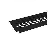 SOTECH Grille de Ventilation 484 x 60 mm Grille Perforée Noir Aération | Porte Grille Cheminée