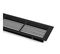 SOTECH Grille de Ventilation 500 x 86 mm Aluminium Grille Perforée Noir | Aération Porte Grille Cheminée