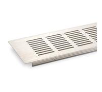 SOTECH Grille de ventilation aspect inox 500 x 80 mm Tôle perforée Grille perforée Tôle alvéolaire Grille de ventilation