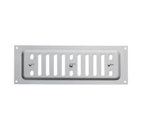 SOTECH Grille de ventilation verrouillable en acier inoxydable SS304 | (260 x 90 mm) Grille d'extraction à visser avec trou oblong ovale et fermeture coulissante