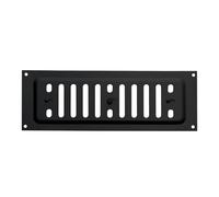 SOTECH Grille de ventilation verrouillable en acier inoxydable SS304, noire (260 x Grille d'extraction (90 mm) avec perforation ovale