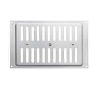SOTECH Grille de ventilation verrouillable en aluminium (260 x 165 mm, perforation ovale) - Fixation par vis avec verrou coulissant