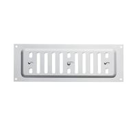 SOTECH Grille de ventilation verrouillable en aluminium (260 x 90 mm, trou | oblong ovale) Grille de ventilation à visser avec fermeture coulissante