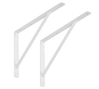 SOTECH Jeu de 2 consoles d'étagères 400 x 275 x 30 mm, blanc