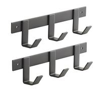 SOTECH Jeu de 2 crochets Blackline ALBA (petit) 257 mm avec 3 crochets noir Porte-manteaux Porte-manteaux