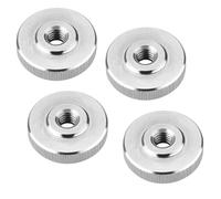 SOTECH Jeu de 4 écrous moletés M6, acier inoxydable V2A (SS304), forme | plate, écrous moletés métriques DIN 467 à ailettes latérales