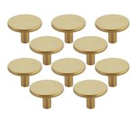 SOTECH Lot de 10 boutons de meuble SW169 Ø 40 mm aspect doré bouton de tiroir hauteur 27 mm bouton meuble en métal