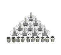 SOTECH Lot de 10 Pieds réglables MOBILIA Ø 29 mm M8x15 avec Manchons à Visser Vis de réglage pour Meubles Vis de réglage pour Pieds de Meubles
