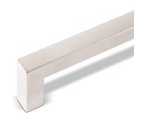 SOTECH lot de 10 poignées de meuble E3 en acier inoxydable véritable BA 352 mm (profil 15 x 15 mm) poignées de barre poignées de garde-corps poignées de tiroir