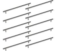 SOTECH Lot de 10 poignées de meuble G10 en tube d'acier inoxydable - set de poignées barre/poignées reling - entraxe 320 mm - poignée pour tiroir