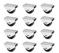 SOTECH Lot de 12 Roulettes pour caissons PASSAU (Ø 40 mm, pour montage sous-structure, gris foncé) Roulette de meuble de transport Idéale pour les caissons de lit et les tiroirs au sol