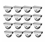 SOTECH Lot de 16 Roulettes caisson PASSAU (Ø 30 mm, pour montage sous-structure, gris foncé) Roulettes de meuble Idéales pour les caissons de lit et les tiroirs au sol