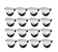 SOTECH Lot de 16 Roulettes caissons PASSAU (Ø 50 mm, pour montage sur sous-structure, gris foncé) Roulettes de meubles Idéales pour les caissons de lit et les tiroirs au sol