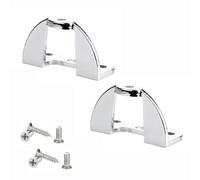 SOTECH Lot de 2 adaptateurs de poignée de meuble (45 x 19,5 x 26 mm, chrome poli, épaisseur de porte max. 20 mm) adaptateur de poignée y compris matériel de montage