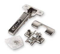 SOTECH Lot de 2 charnières à boîtier T45 110° Butée d'angle avec montage rapide et amortisseur, y compris plaque cruciforme