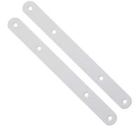 SOTECH Lot de 2 connecteurs plats 200 x 20 x 3 mm gris argenté pattes de connexion connecteur de meuble connecteur de corps connecteur de panneau