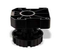 SOTECH Lot de 20 Pieds de Meuble, Pied de Base, Pied réglable, 75 mm
