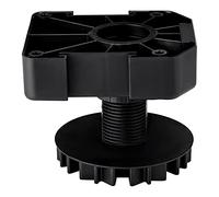 SOTECH Lot de 20 Pieds de Meuble Pieds de plinthe Pieds réglables 55 mm | Noir réglable en Hauteur | Peut Supporter jusqu'à 500 kg