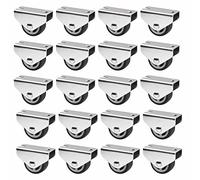 SOTECH Lot de 20 Roulettes caissons PASSAU (Ø 30 mm, pour montage sous-structure, gris foncé) Roulettes de transport Idéales pour les caissons de lit et les tiroirs au sol