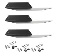 SOTECH Lot de 3 étagères Design suspendues Hover-II 350 x 130 x 40 mm Noir, Montage Mural, étagère à Livres avec kit de Fixation, étagère Moderne